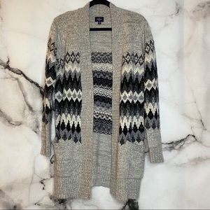AE Open Front Knit Long Sweater